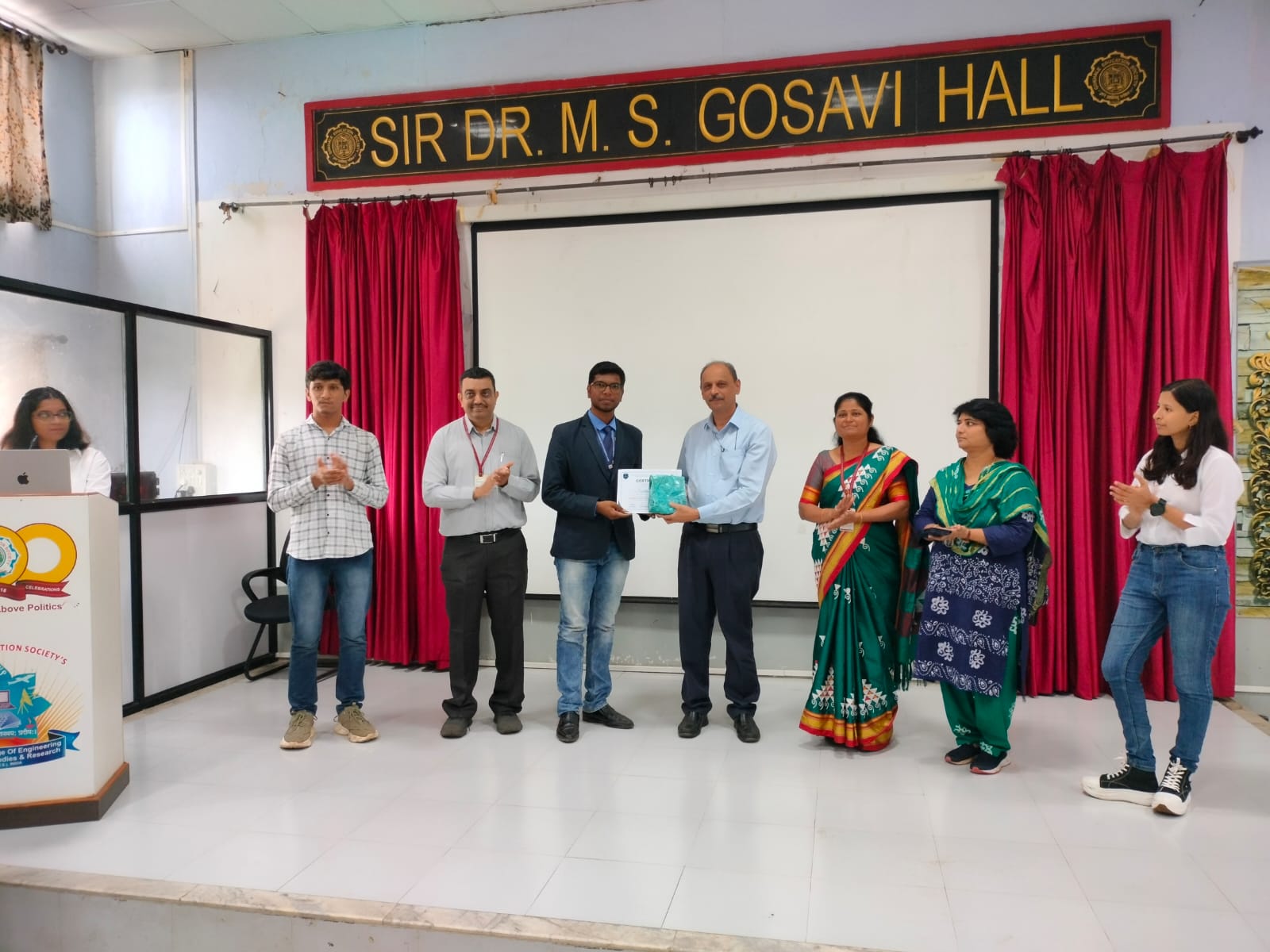 AI&DS department student Mr. Siddhesh Rajale secured the third prize in the Technical Blog Writing competition held at Gokhale Education Society.